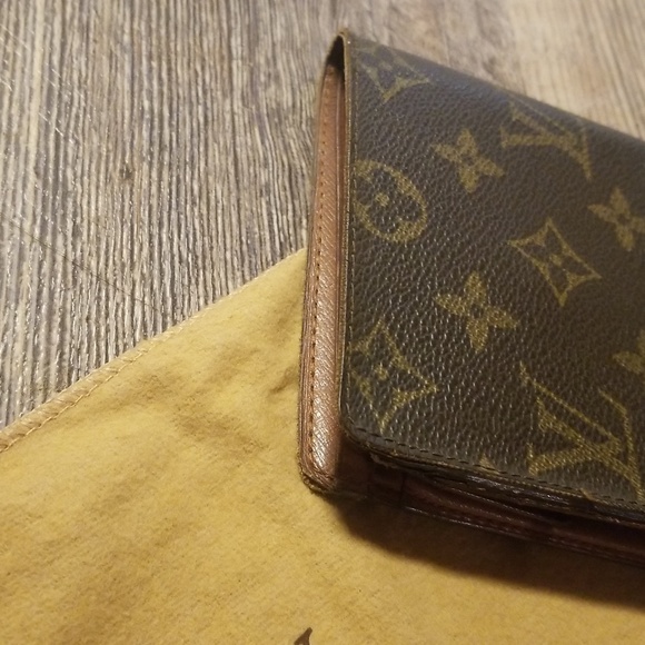 LV 2 Peice LOUIS VUITTON  wallet Bifold Billfold Billets Cartes Credit Monnaie - Picture 16 of 17